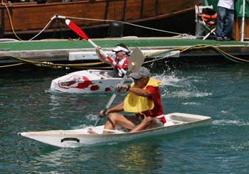 Schooner Wharf Minimal Regatta  2007 photo - Duval Street, Key West
